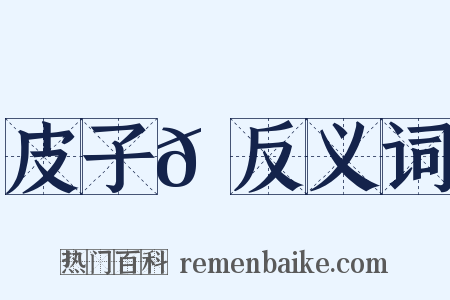 皮子𪋽反义词是什么意思的图片